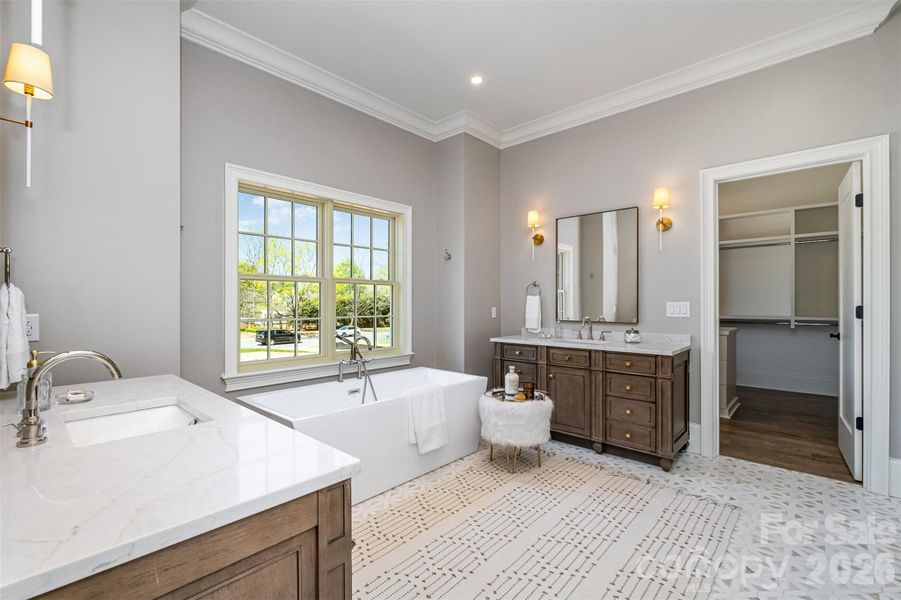 Furnished interior view inside a new home in , Charlotte (Image 10).