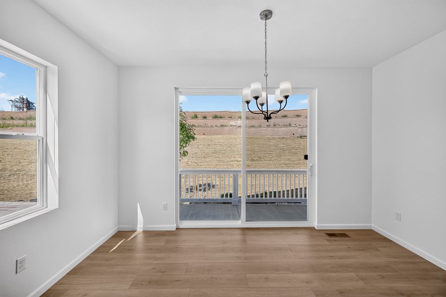 Spacious, unfurnished interior of a new home in Trailstone, Arvada (Image 17). Spacious, unfurnished interior of a new home in Trailstone, Arvada (Image 17).