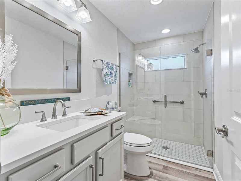 Guest bath with walk in shower