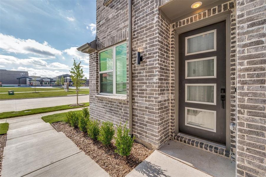 Exterior details and patio area of a home in Mosaic, Prosper (Image 2).