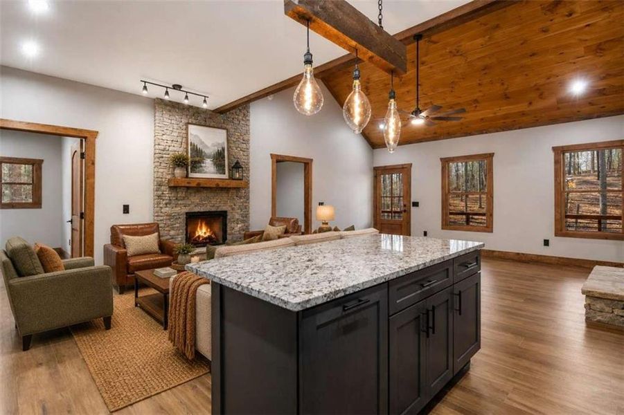 Furnished interior view inside a new home in , Talking Rock (Image 25).