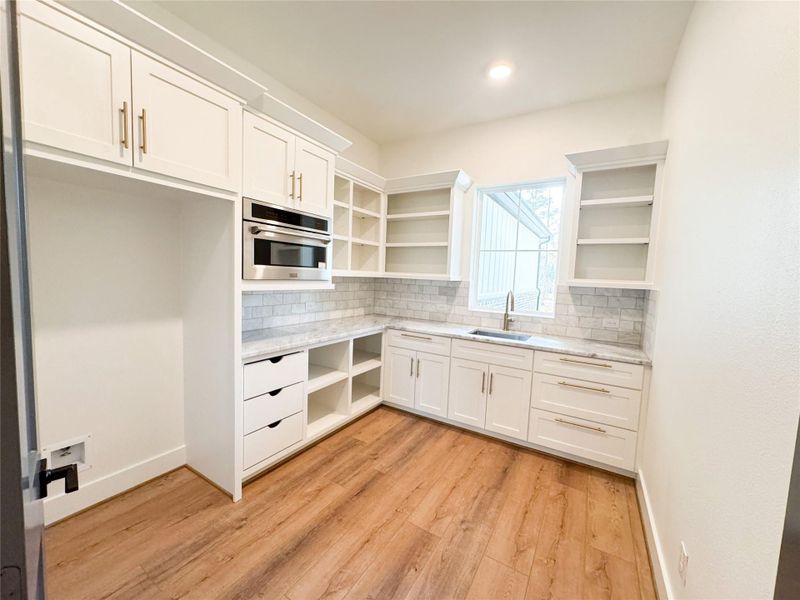 Beautiful Prep Kitchen with Tons of Storage