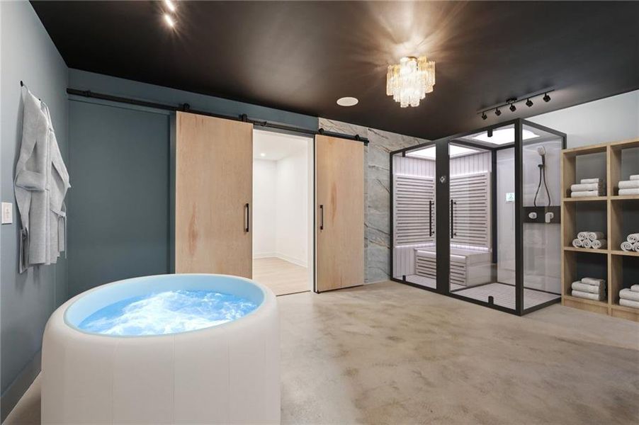 Furnished interior view inside a new home in , Roswell (Image 57).