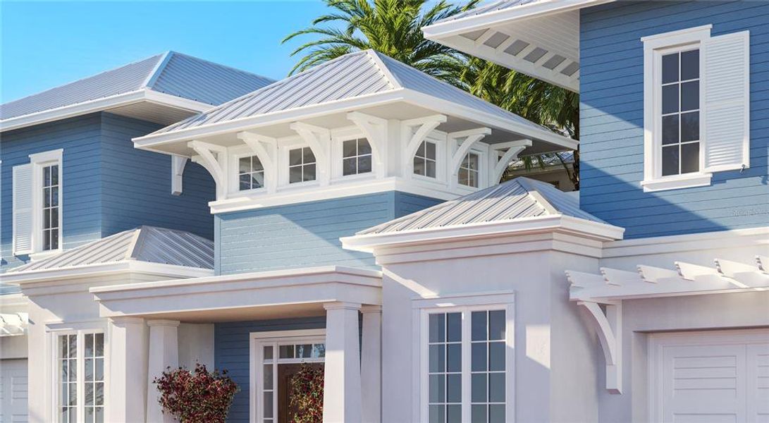 Front of the Edgewater home in the Pink Streets.