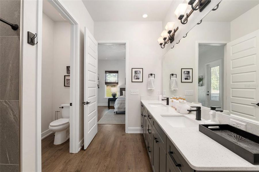 Furnished interior view inside a new home in Fairway Pointe at West End, Newberry (Image 39).