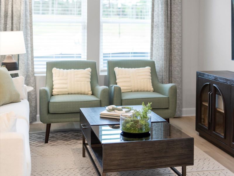 Furnished interior view inside a new home in Valentine Townes, Greer (Image 24).