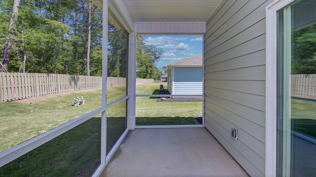 Exterior details and patio area of a home in Sease's Pond, Gilbert (Image 3).
