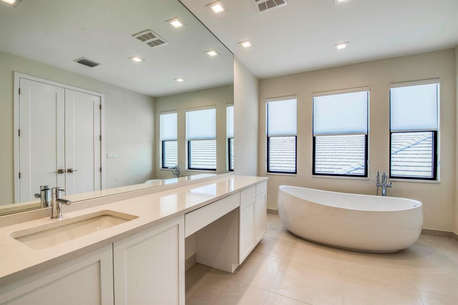 Furnished interior view inside a new home in Apex at Avenir, Palm Beach Gardens (Image 43).