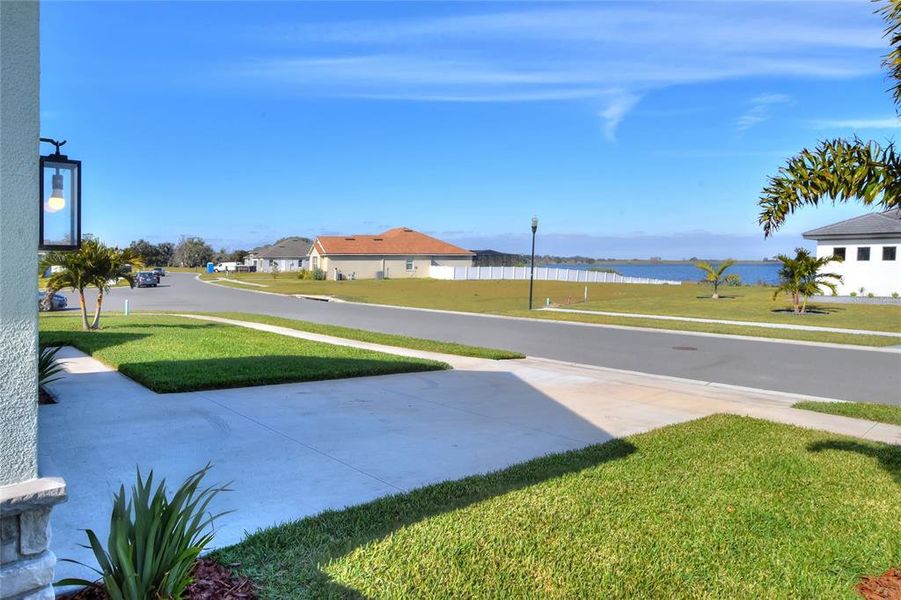 View of properties Drive-way and proximity to Lake Arietta.