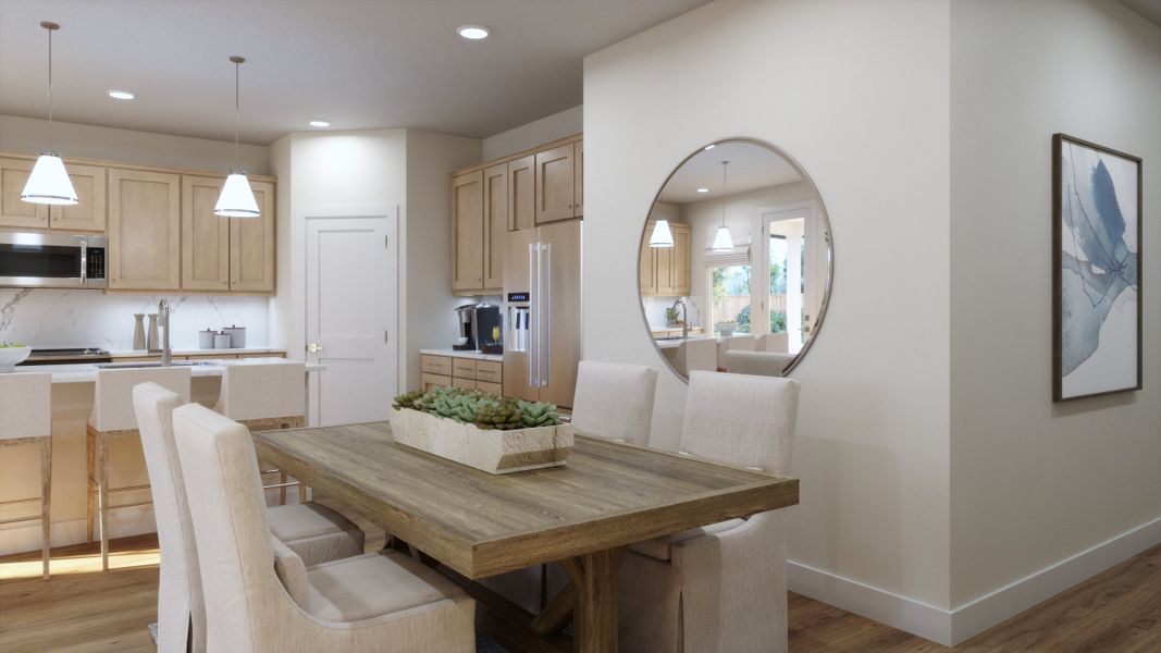 Representative furnished interior of a home built from the 4012 by Risewell Homes in Parkton Square, Kyle (Image 7).