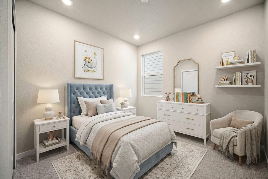 Furnished interior view inside a new home in Trails at Aspen Ridge-3, Colorado Springs (Image 8).