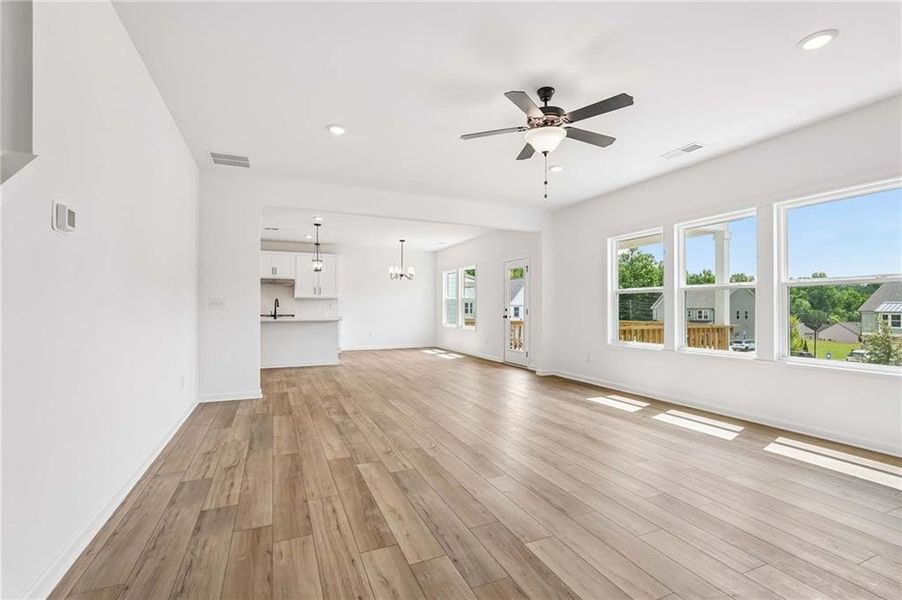Spacious, unfurnished interior of a new home in Arbors at Richland Creek, Buford (Image 16). Spacious, unfurnished interior of a new home in Arbors at Richland Creek, Buford (Image 16).