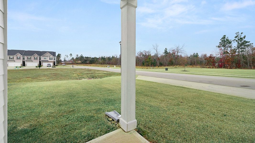 Representative exterior details of a home built from the Maywood 3 by D.R. Horton in Laurel Park Townhomes, Hephzibah (Image 3).