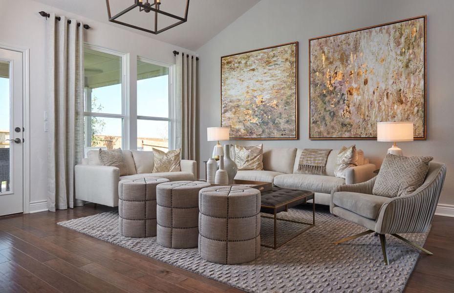 Furnished interior view inside a new home in Horizon Ridge, San Antonio (Image 13). Furnished interior view inside a new home in Horizon Ridge, San Antonio (Image 13).