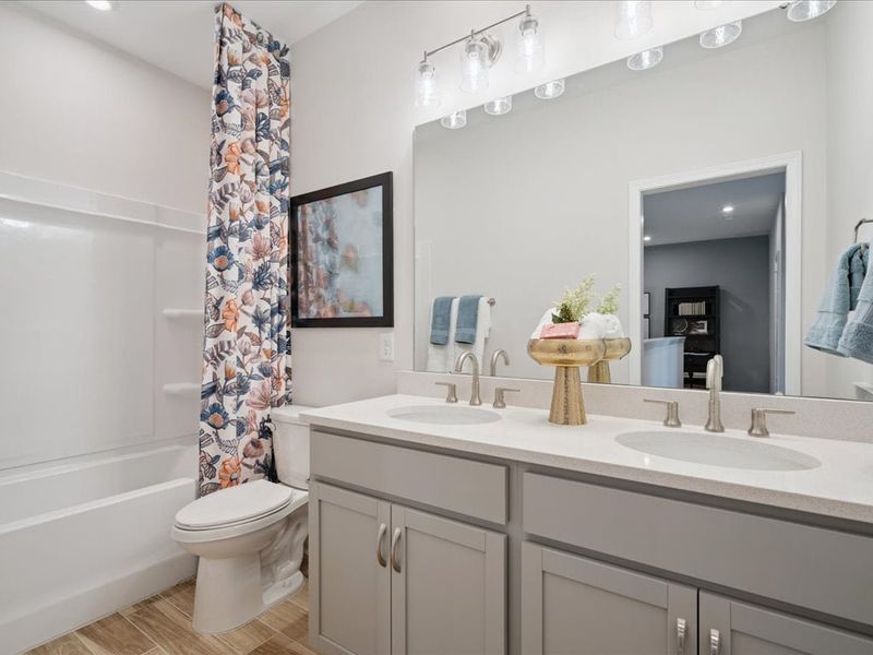 Representative furnished interior of a home built from the Catawba by Tri Pointe Homes in Millstone, Cramerton (Image 31).