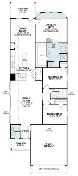 2D floor plan layout of this home in Pinewood at Grand Texas, New Caney, TX (Image 2). 2D floor plan layout of this home in Pinewood at Grand Texas, New Caney, TX (Image 2).