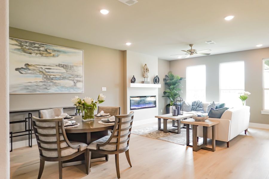 Representative furnished interior of a home built from the The Lilac by Lillian Custom Homes in Polo Ridge, Heath (Image 13).