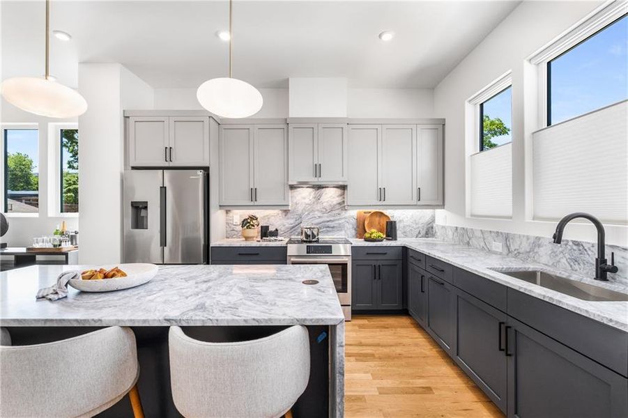 Furnished interior view inside a new home in , Atlanta (Image 10).
