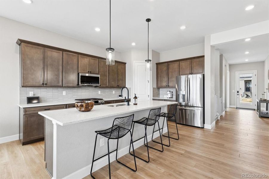 Furnished interior view inside a new home in , Littleton (Image 9).