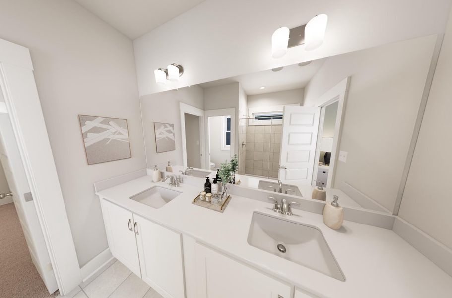 Representative furnished interior of a home built from the Morning Coffee by Garman Homes in McConnell Ridge, McLeansville (Image 6).