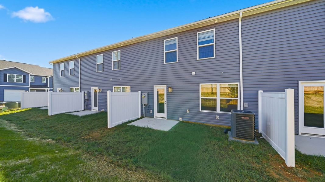 Exterior details and patio area of a home in Warren's Way Townhomes, Jonesborough (Image 3). Exterior details and patio area of a home in Warren's Way Townhomes, Jonesborough (Image 3).