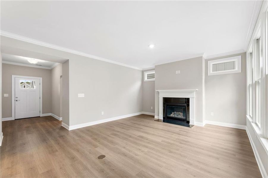 Spacious, unfurnished interior of a new home in The Courtyards at Bailey Farm, Dacula (Image 18).