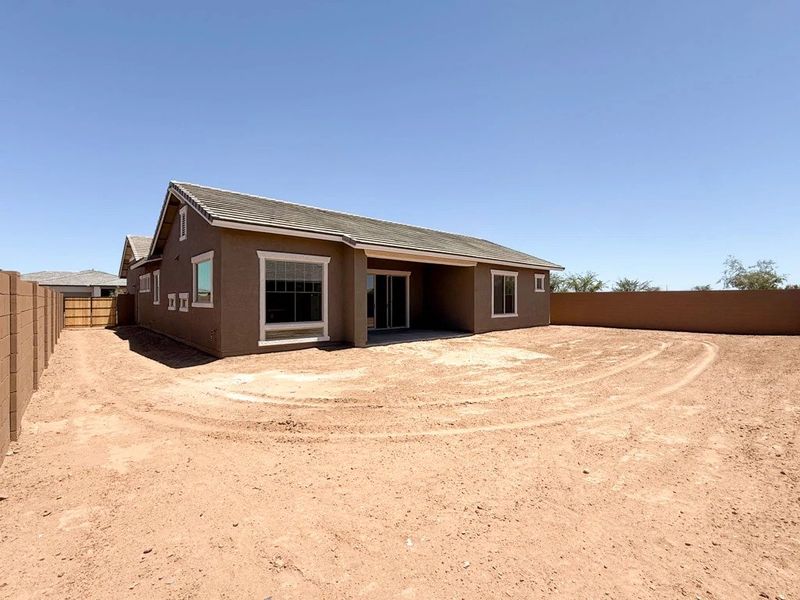 Back exterior elevation