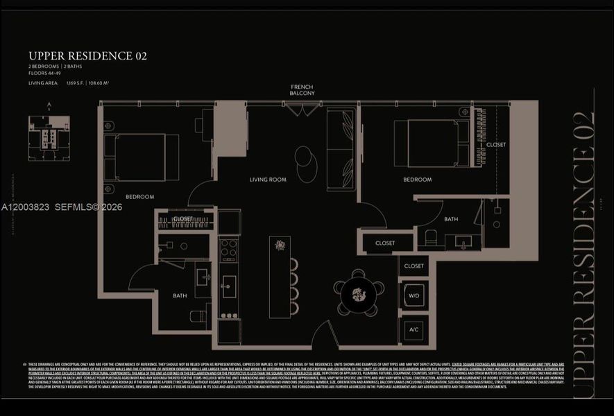 2D floor plan layout of this home in , Miami, FL (Image 4).