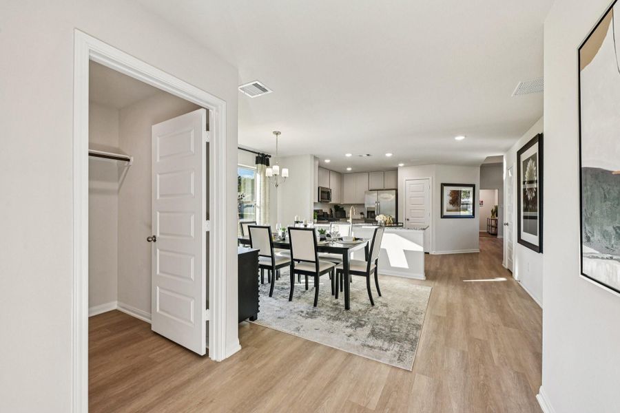 Furnished interior view inside a new home in The Landing, New Caney (Image 12).
