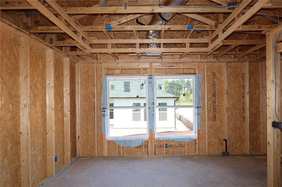 In-progress construction of a new home in Maple Grove at Towne Lake, Woodstock, GA (Image 6).