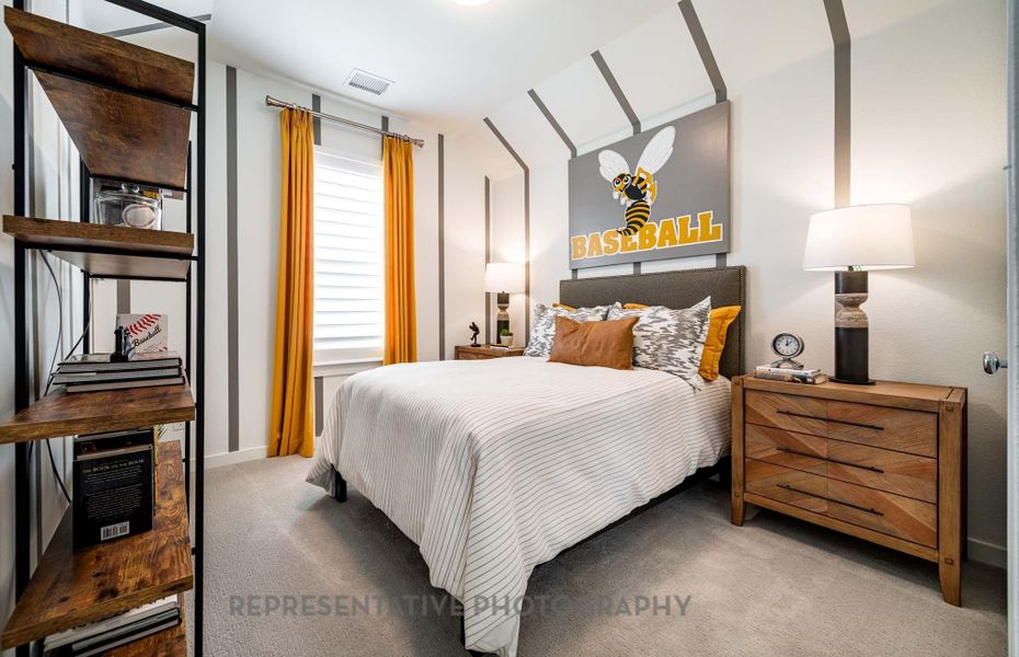 Furnished interior view inside a new home in Meridiana: 40ft. lots, Manvel (Image 4).