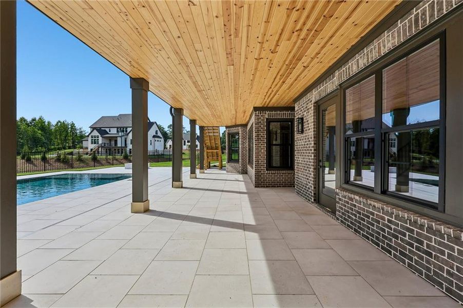 Exterior details and patio area of a home in , Buford (Image 31).