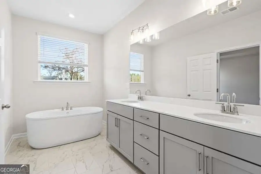 Furnished interior view inside a new home in Wehunt Meadows, Hoschton (Image 8).