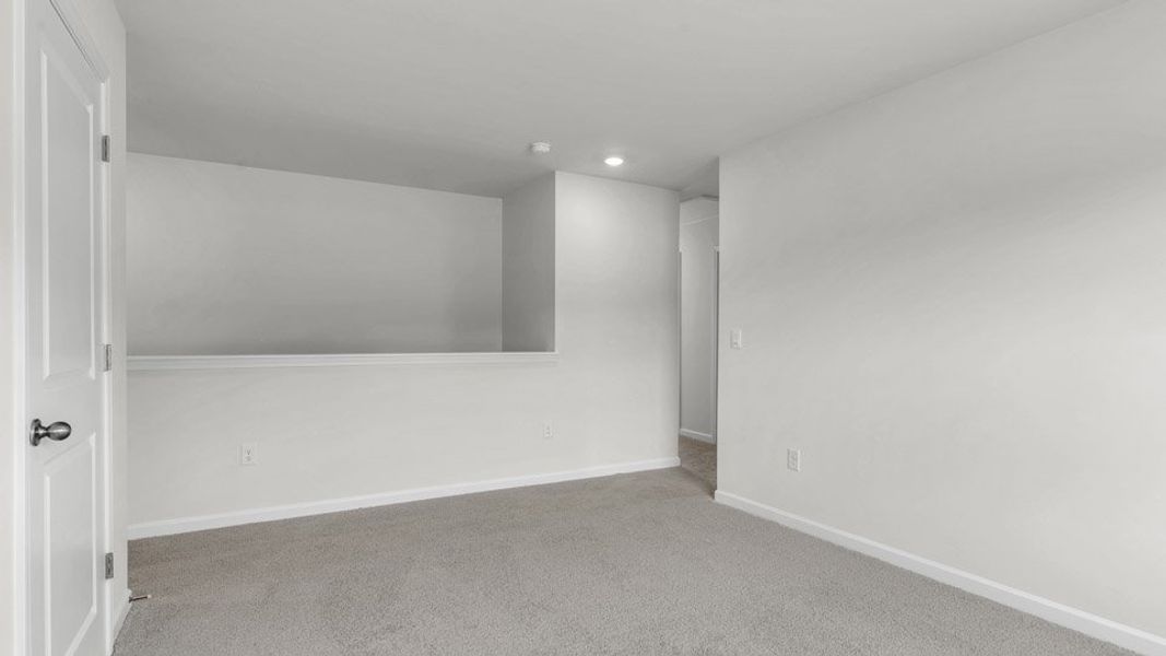 Spacious, unfurnished interior of a new home in The Preserve at Kinsley, Jamestown (Image 23). Spacious, unfurnished interior of a new home in The Preserve at Kinsley, Jamestown (Image 23).