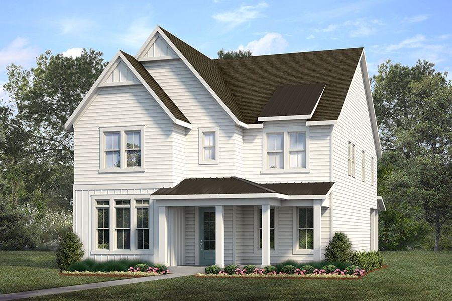 Representative exterior photo of a completed home built from the The Cypress by RobuckHomes in East & Mason, Wilmington, NC (Image 21). Representative exterior photo of a completed home built from the The Cypress by RobuckHomes in East & Mason, Wilmington, NC (Image 21).