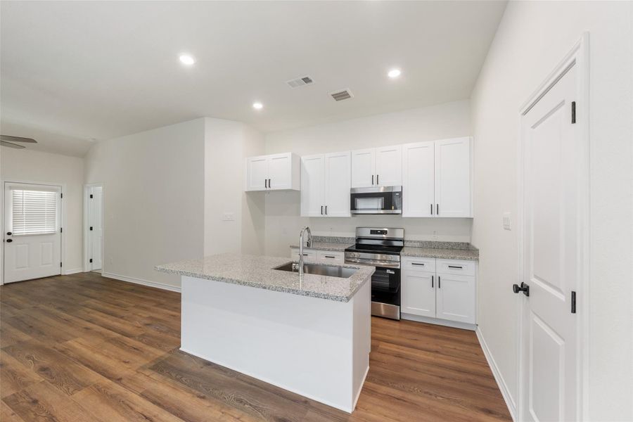 Furnished interior view inside a new home in , Willis (Image 3).
