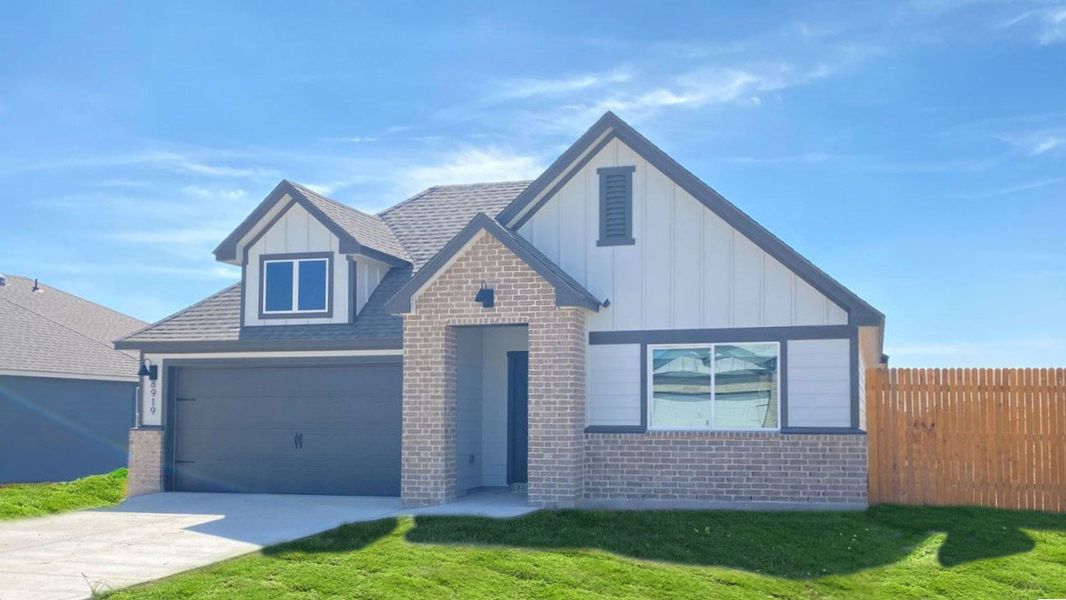 Front exterior of a new home in Mesa Ridge, Temple, TX, highlighting curb appeal (Image 16). Front exterior of a new home in Mesa Ridge, Temple, TX, highlighting curb appeal (Image 16).