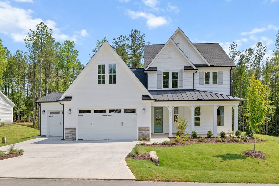 Representative exterior photo of a completed home built from the The Chandler by RobuckHomes in Baylee Ridge, Selma, NC (Image 46).