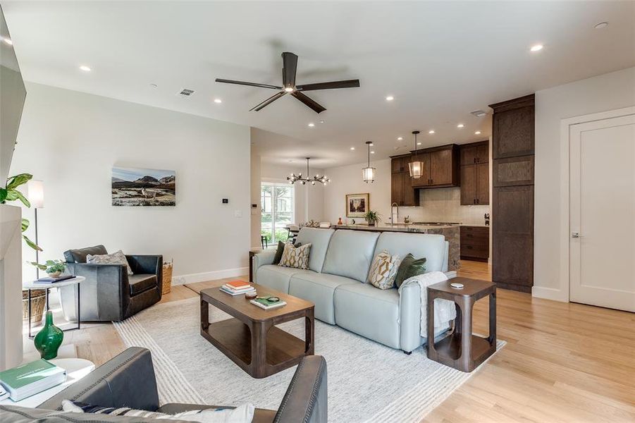 Furnished interior view inside a new home in , Highland Park (Image 26). Furnished interior view inside a new home in , Highland Park (Image 26).
