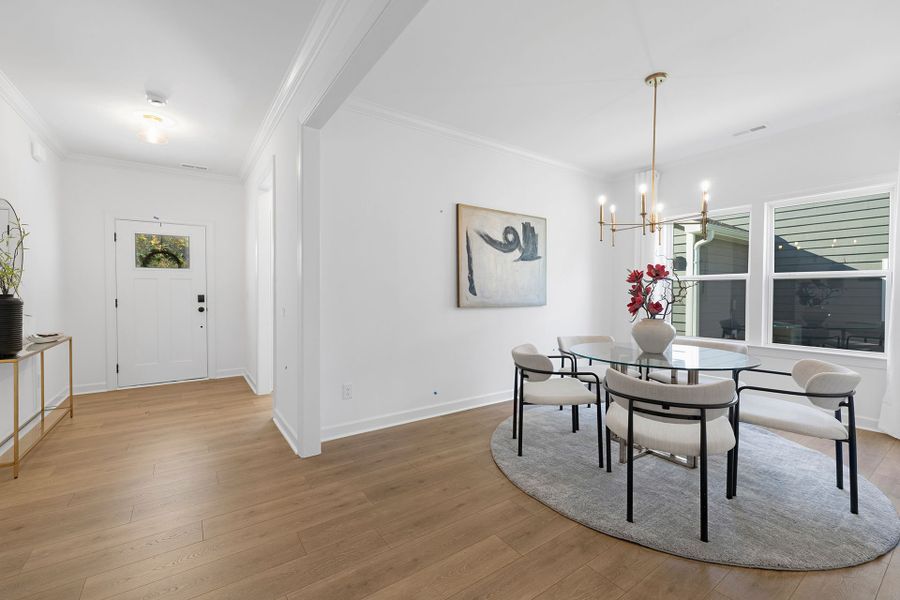 Furnished interior view inside a new home in Stonebridge Fairways, Monroe (Image 8). Furnished interior view inside a new home in Stonebridge Fairways, Monroe (Image 8).
