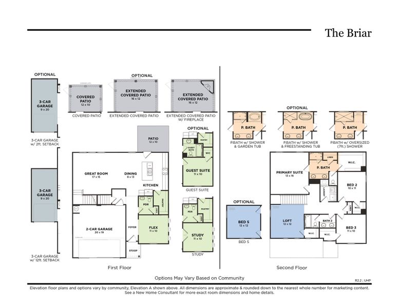 The Briar with 3-Car Garage (R2.2)