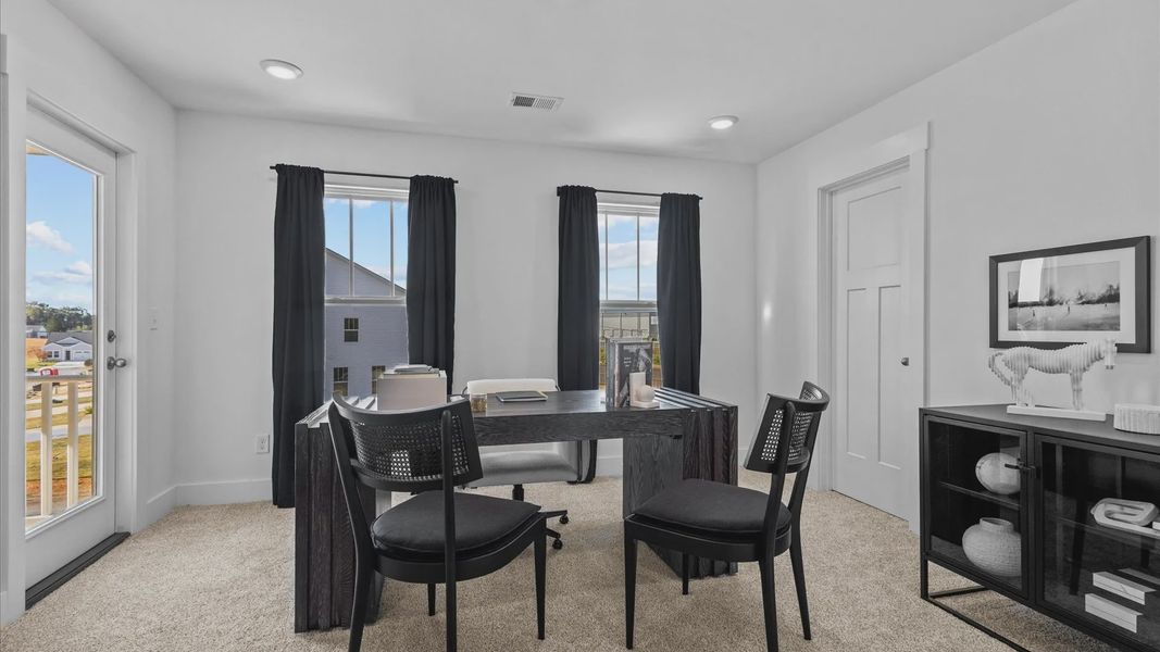 Representative furnished interior of a home built from the Mint by DRB Homes in Essex Village, Franklinton (Image 25).