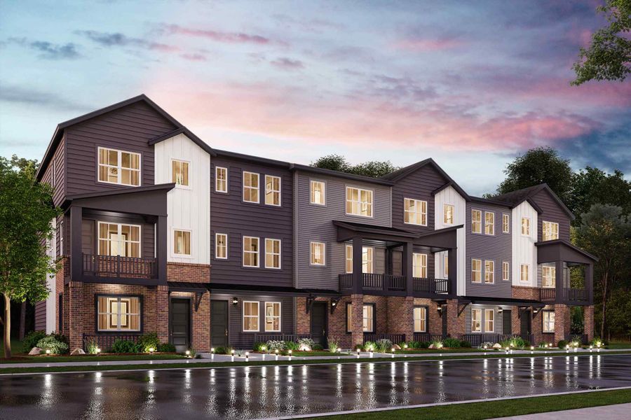 A large building with a pond in front of it. A large building with a pond in front of it.