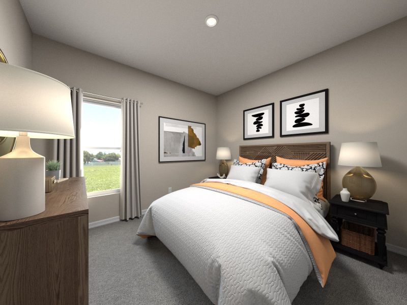 With two secondary bedrooms, there's room for the whole family. With two secondary bedrooms, there's room for the whole family.