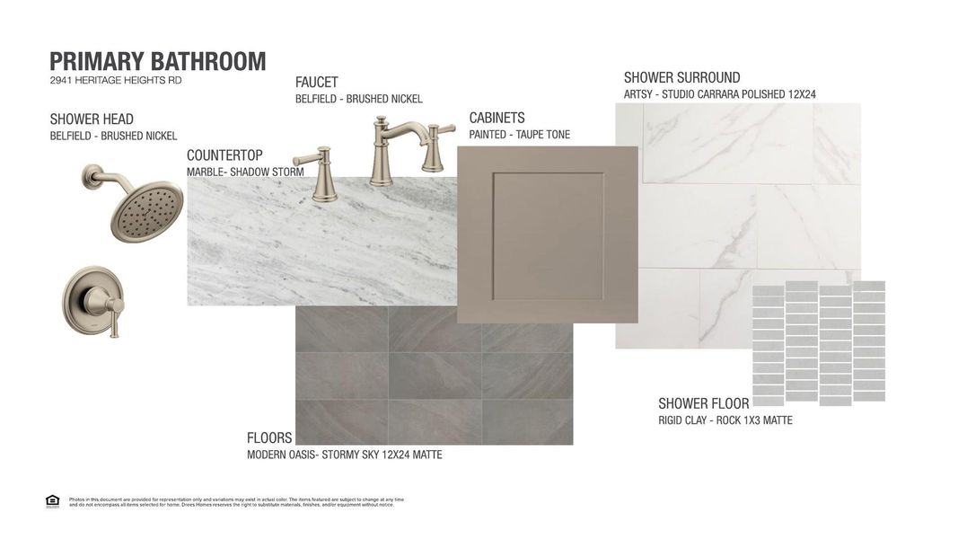 Sample of building materials used in homes in Hilltop Ranch, Leander (Image 6).