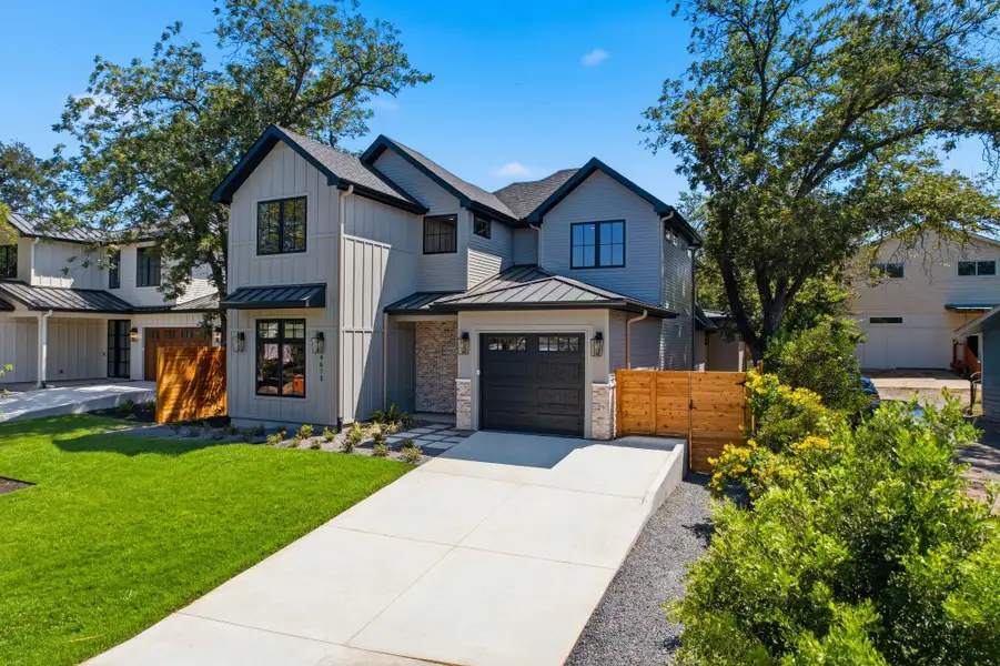 Front exterior of a new home in , Austin, TX, highlighting curb appeal (Image 2). Front exterior of a new home in , Austin, TX, highlighting curb appeal (Image 2).