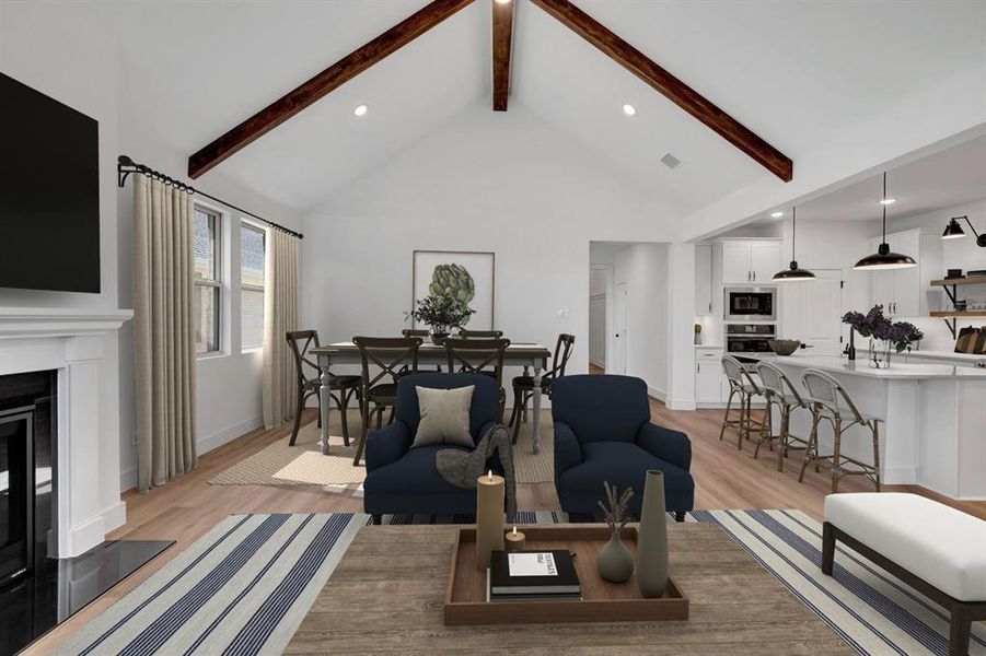 Furnished interior view inside a new home in Heritage Ranch, Sherman (Image 26). Furnished interior view inside a new home in Heritage Ranch, Sherman (Image 26).