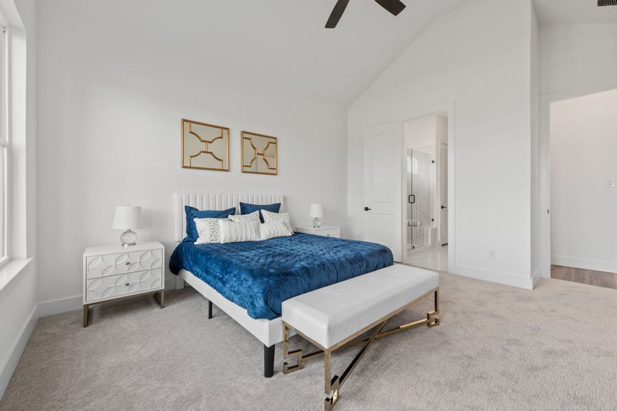 Representative furnished interior of a home built from the Plan 2 by Monarch Homes in Royal Court, Frisco (Image 20).