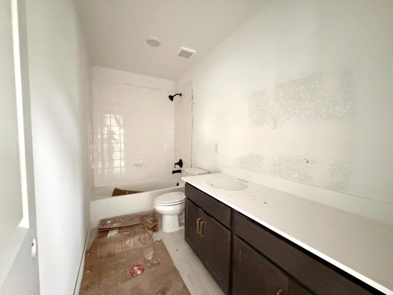 Construction progress - second bath