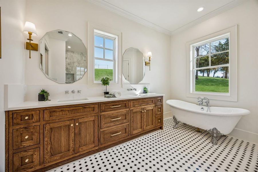 Furnished interior view inside a new home in , Anna (Image 29).